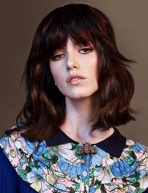 Toni & Guy hair salons in the UAE - medium length cut and style with loose fringe